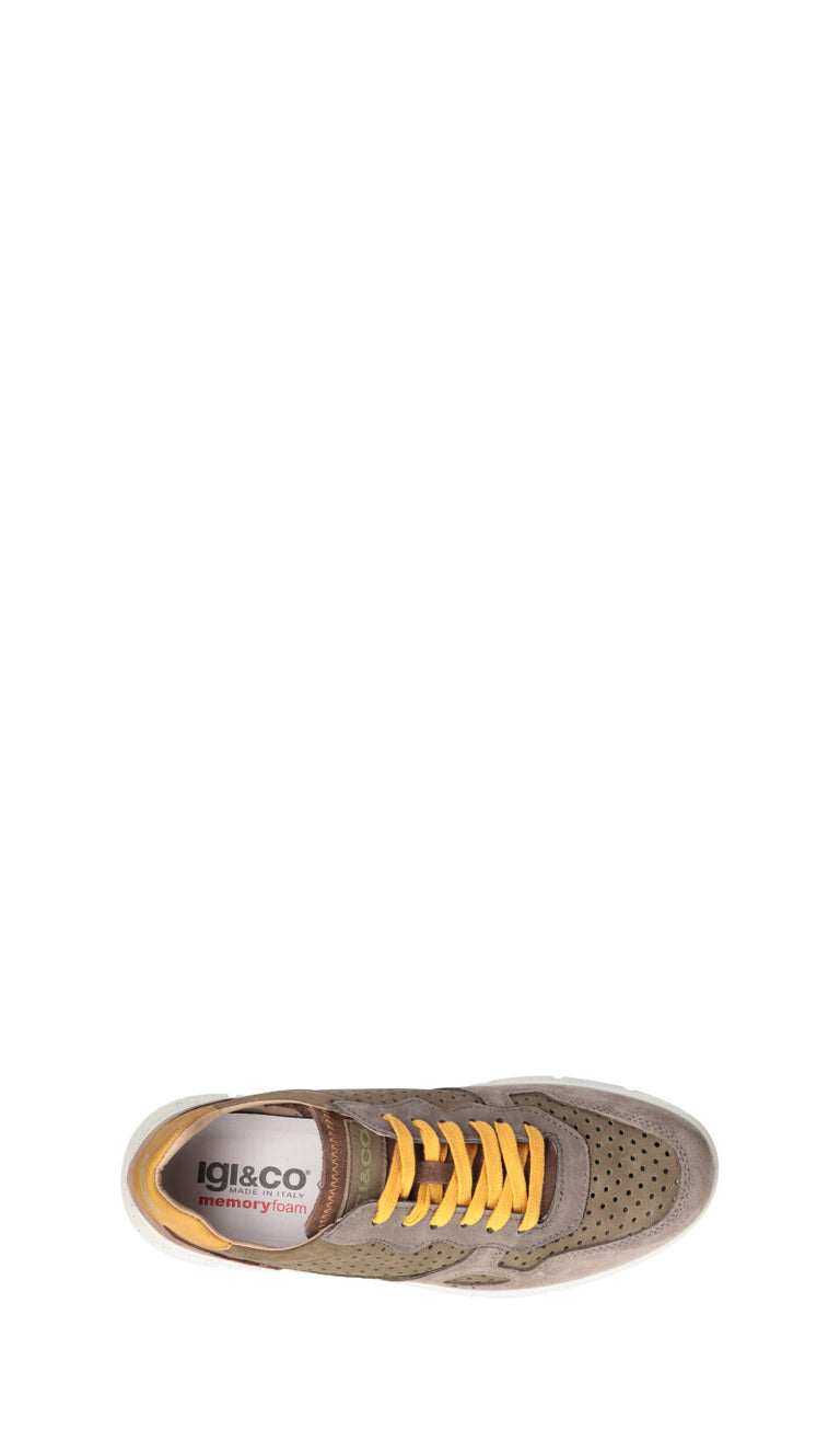IGI&CO Sneaker uomo peltro/militare in suede
