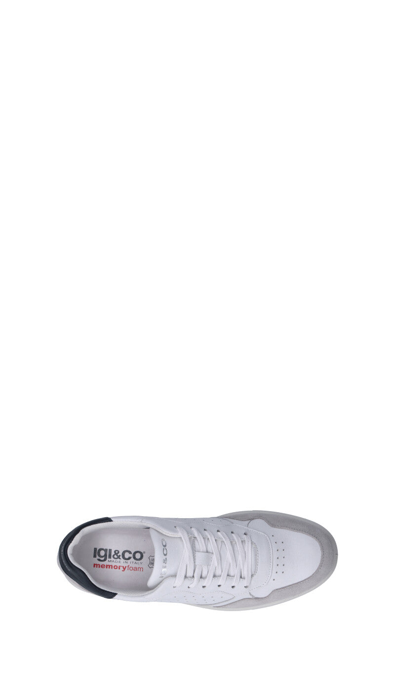 IGI&CO Sneaker uomo bianca/blu in pelle