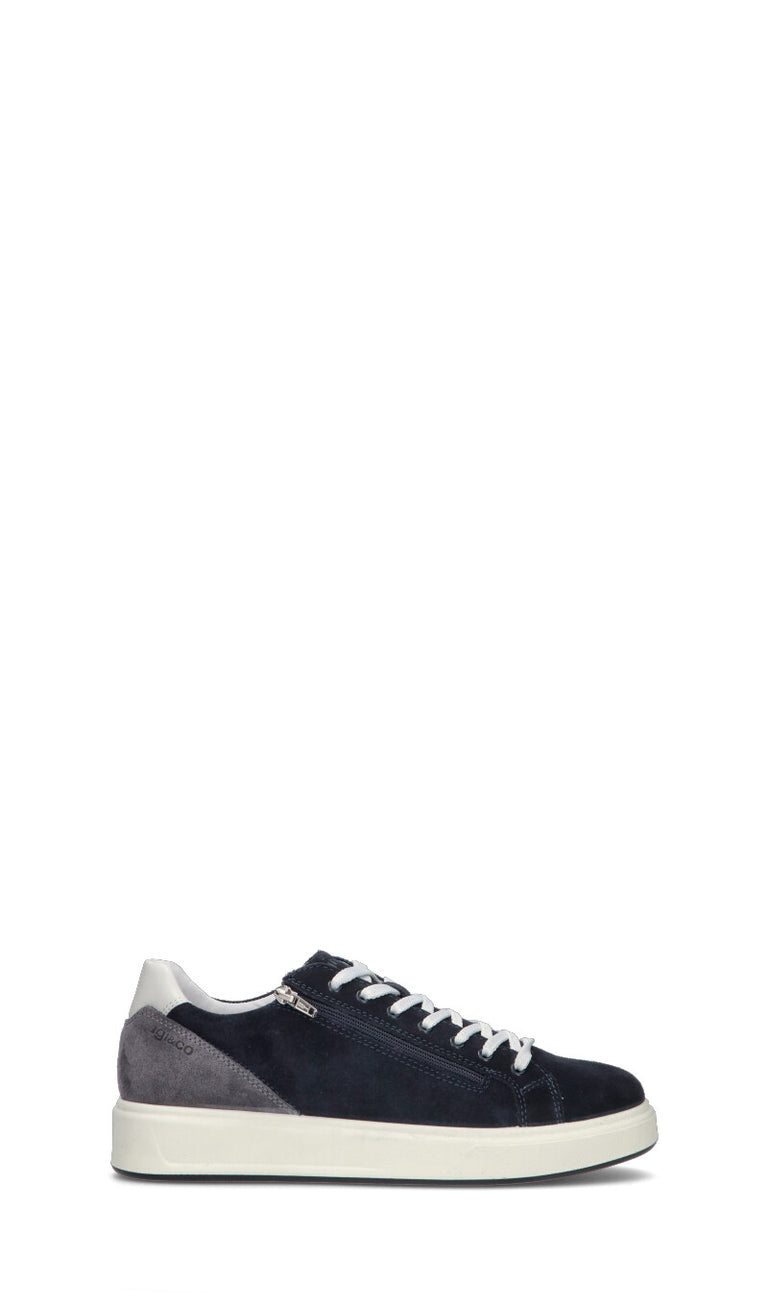 IGI&CO Sneaker uomo blu in suede