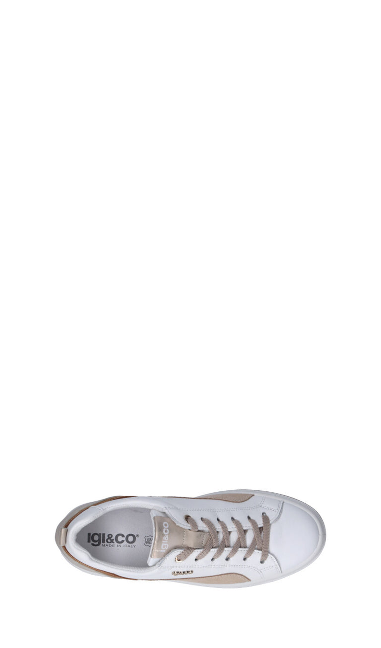IGI&CO Sneaker donna bianca/beige in pelle