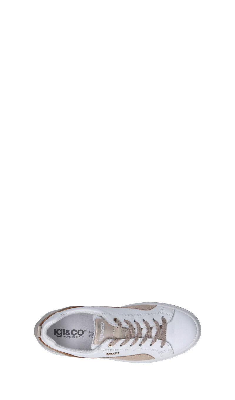 IGI&CO Sneaker donna bianca/beige in pelle