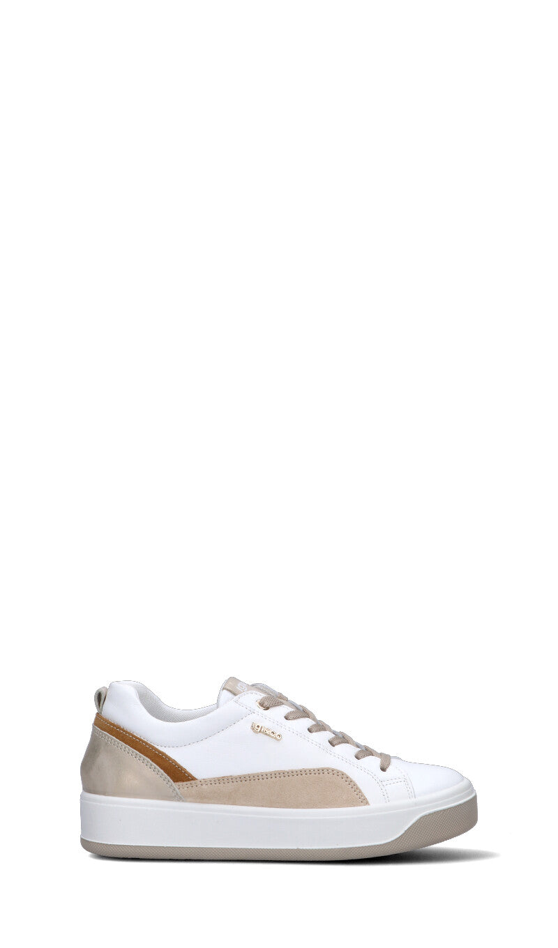 IGI&CO Sneaker donna bianca/beige in pelle