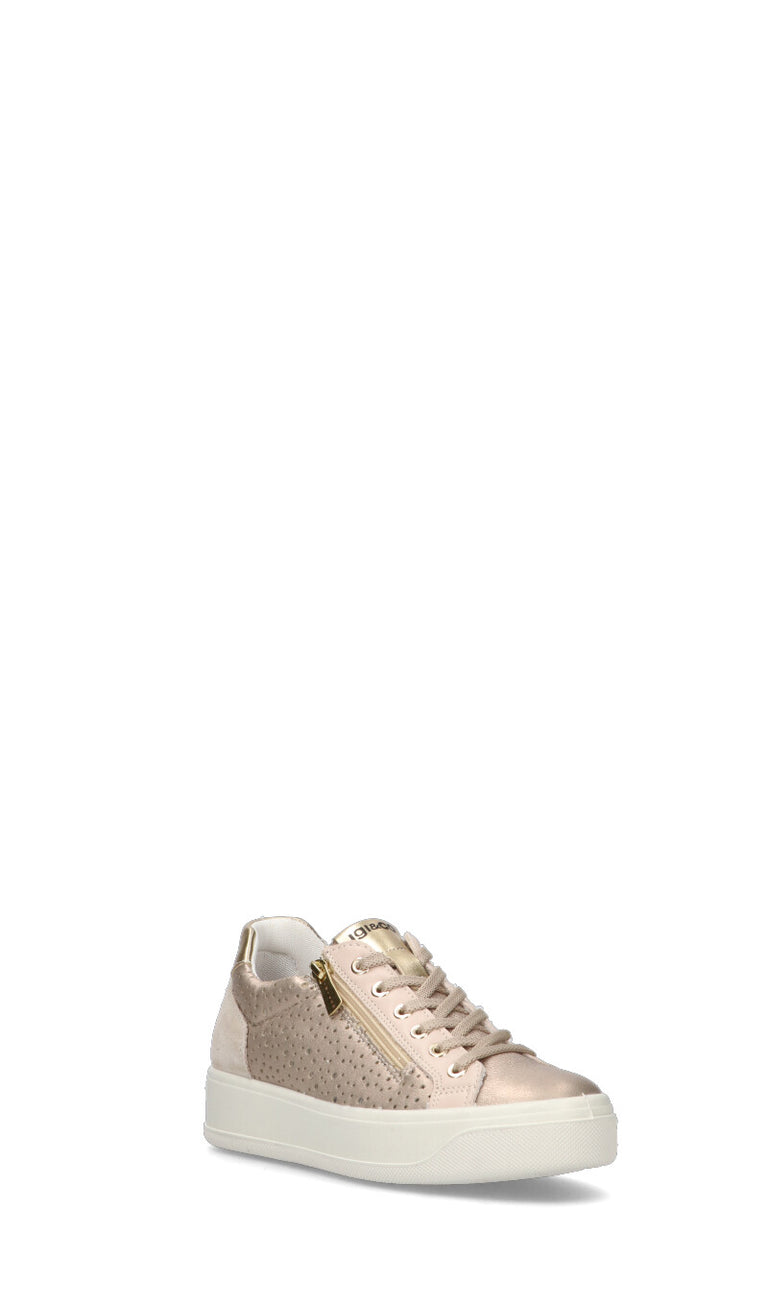 IGI&CO Sneaker donna oro in pelle