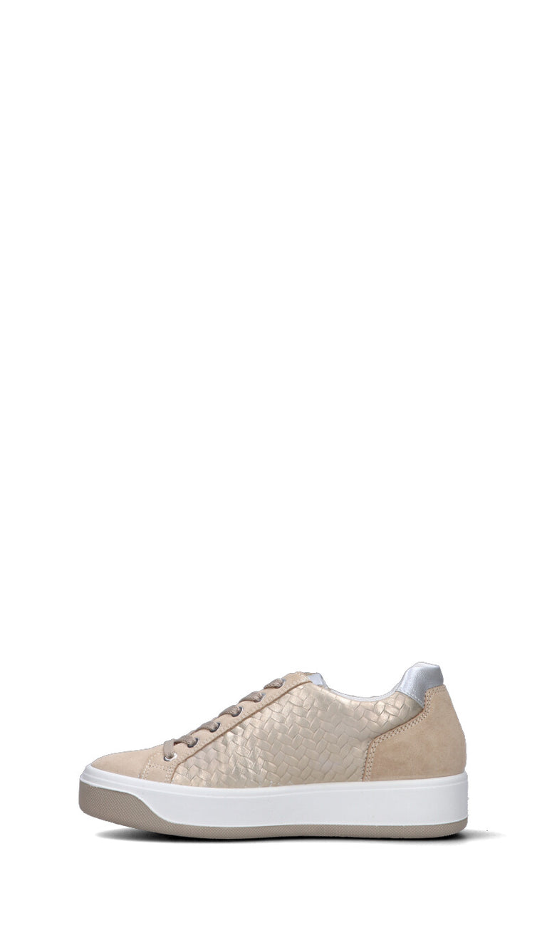 IGI&CO Sneaker donna beige in pelle