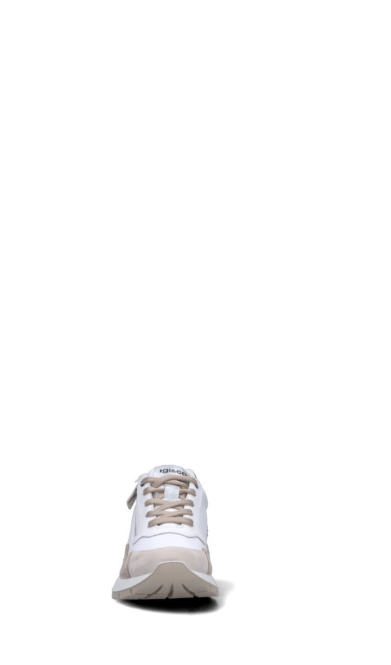 IGI&CO Sneaker donna bianca/beige in pelle