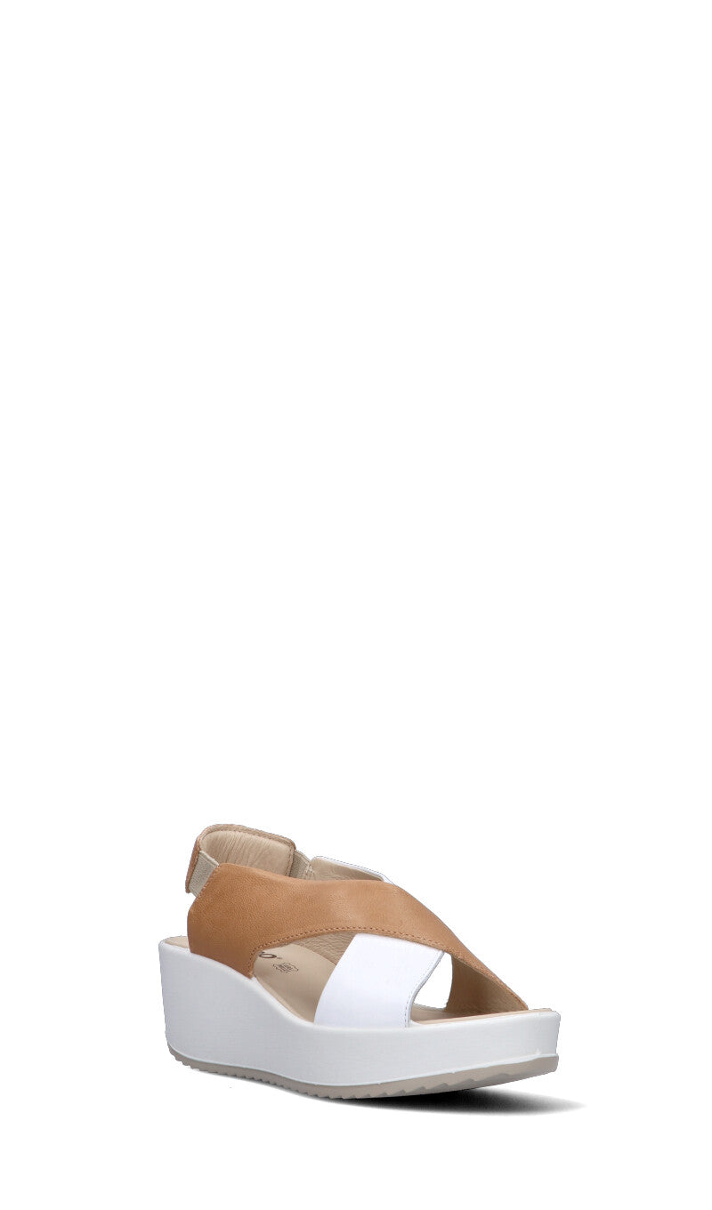 IGI&CO Sandalo donna bianco/biscotto in pelle