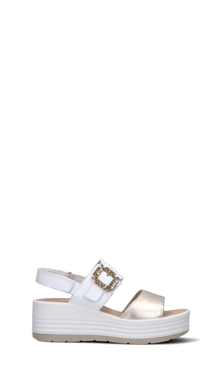 IGI&CO Sandalo donna bianco/platino in pelle