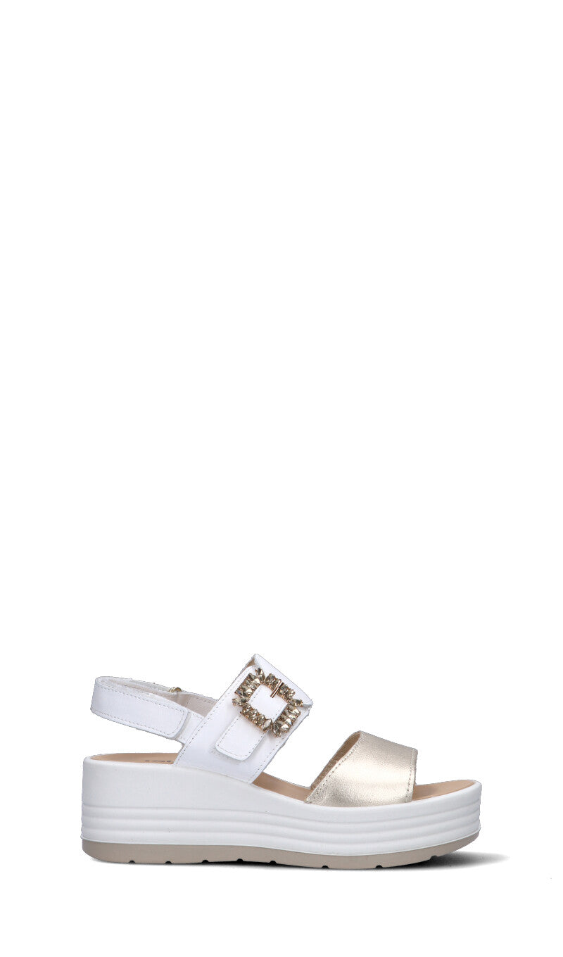 IGI&CO Sandalo donna bianco/platino in pelle