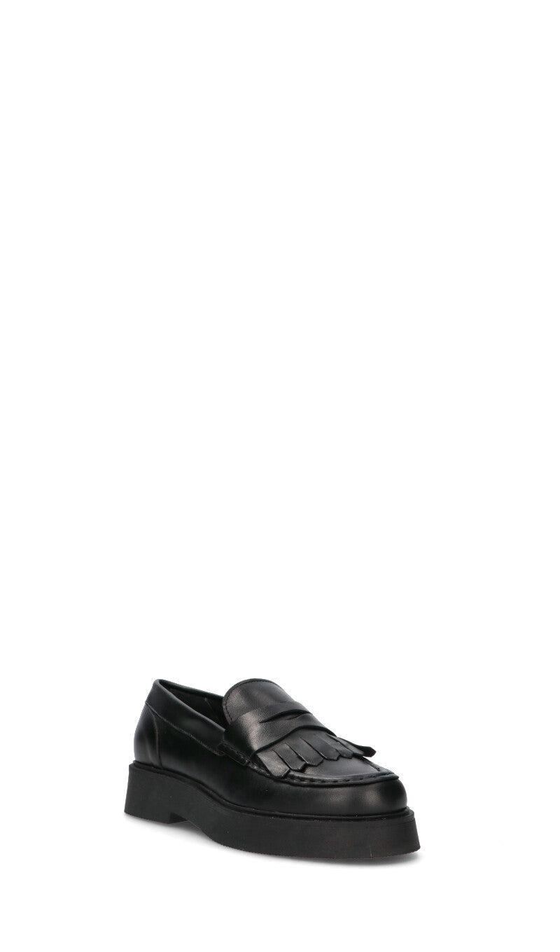 VARIOPINTO Mocassino donna nero in pelle