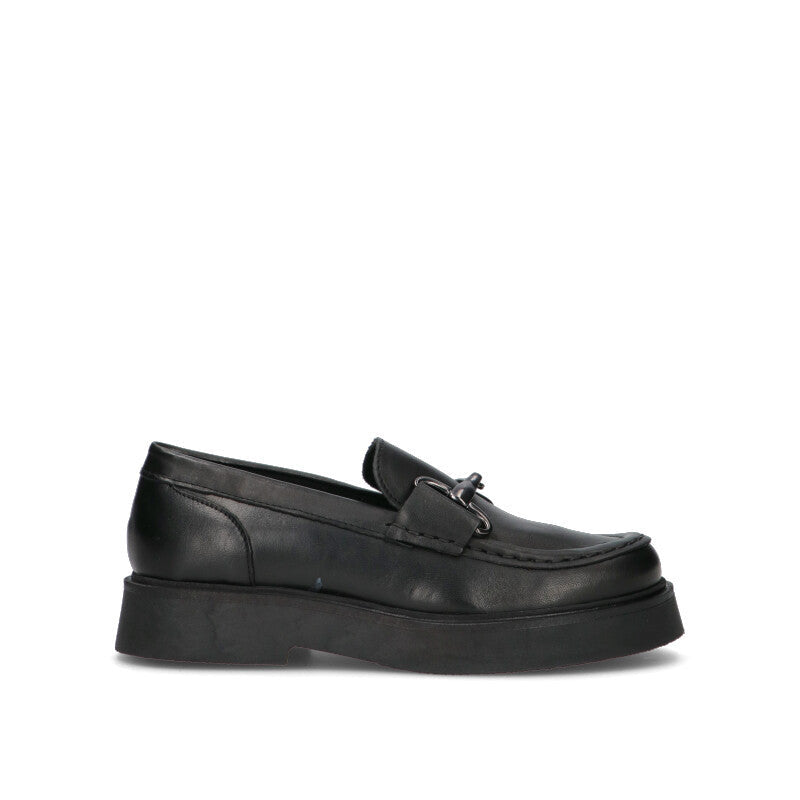 VARIOPINTO Mocassino donna nero in pelle