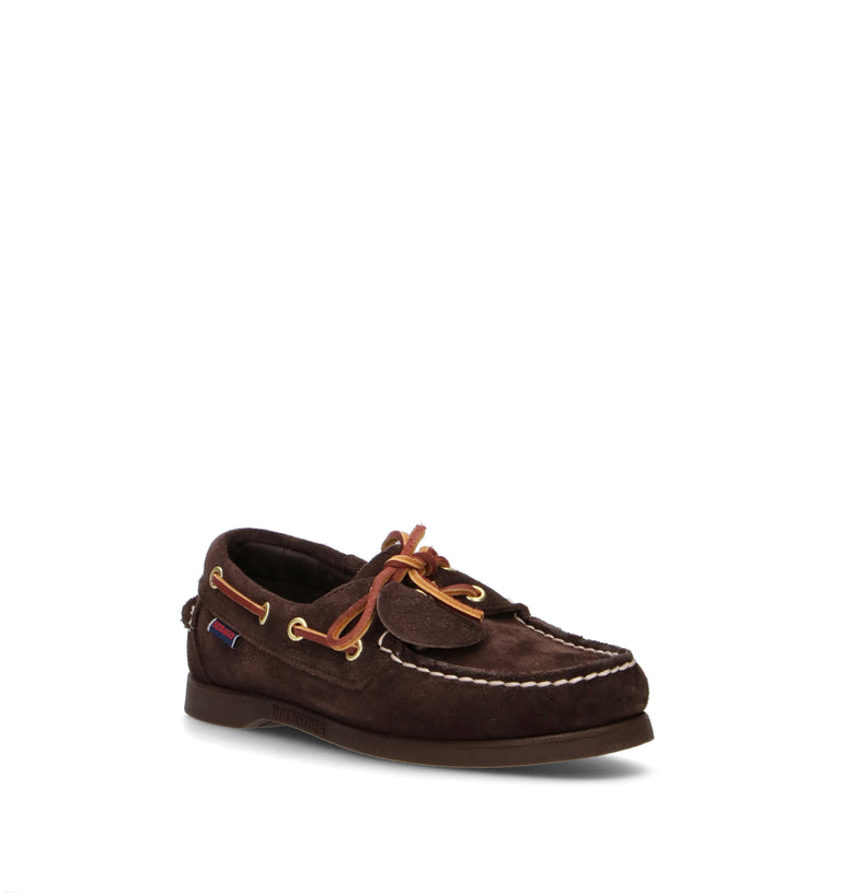 SEBAGO Scarpa barca donna marrone in suede