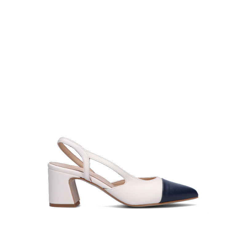 ALLESSENZA Slingback donna panna/blu