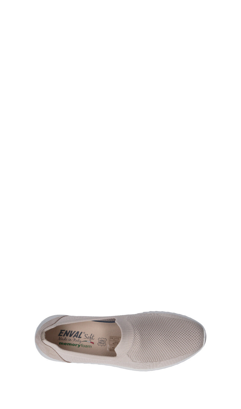 ENVAL Mocassino donna crema