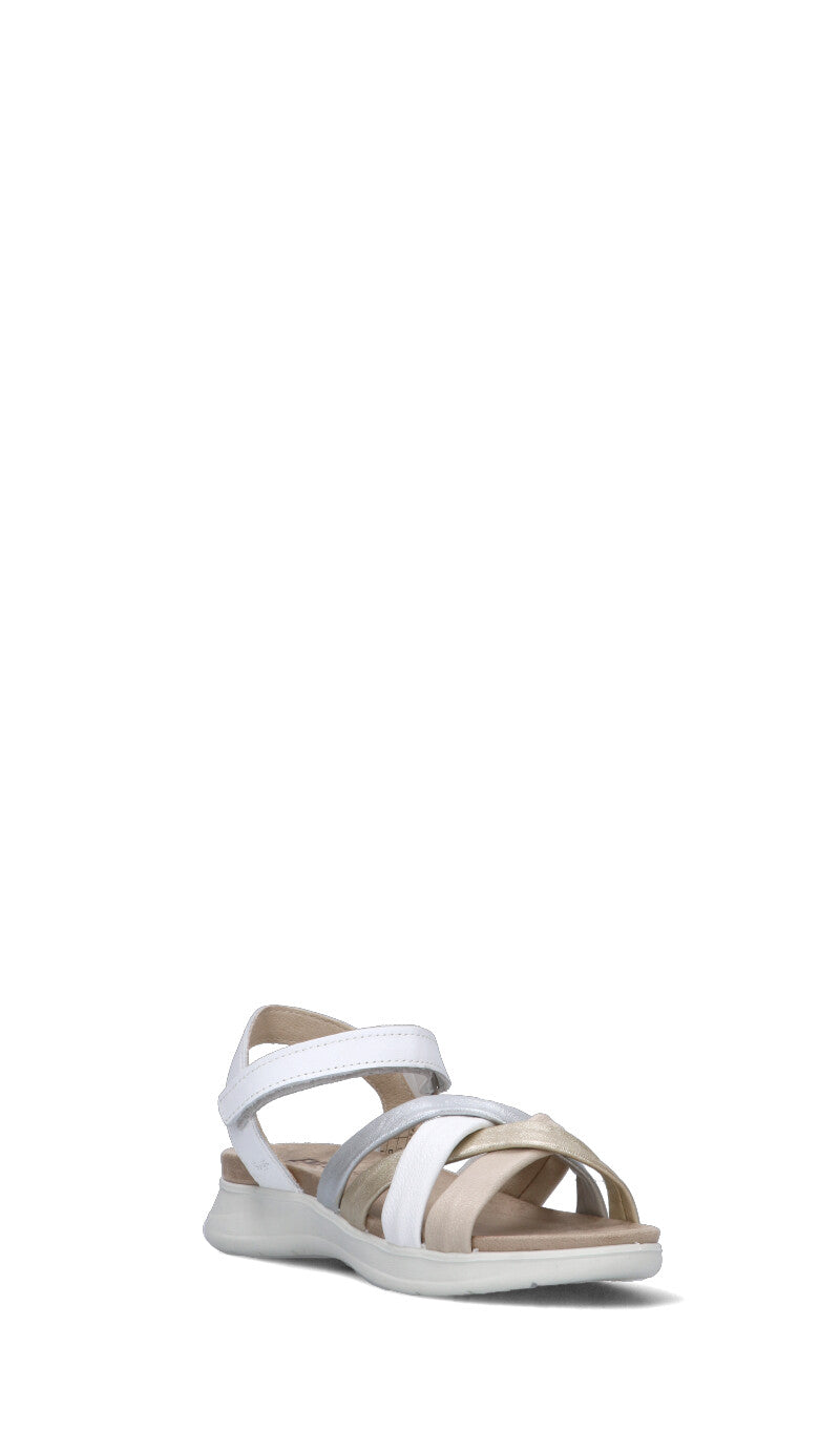 ENVAL Sandalo donna bianco/beige
