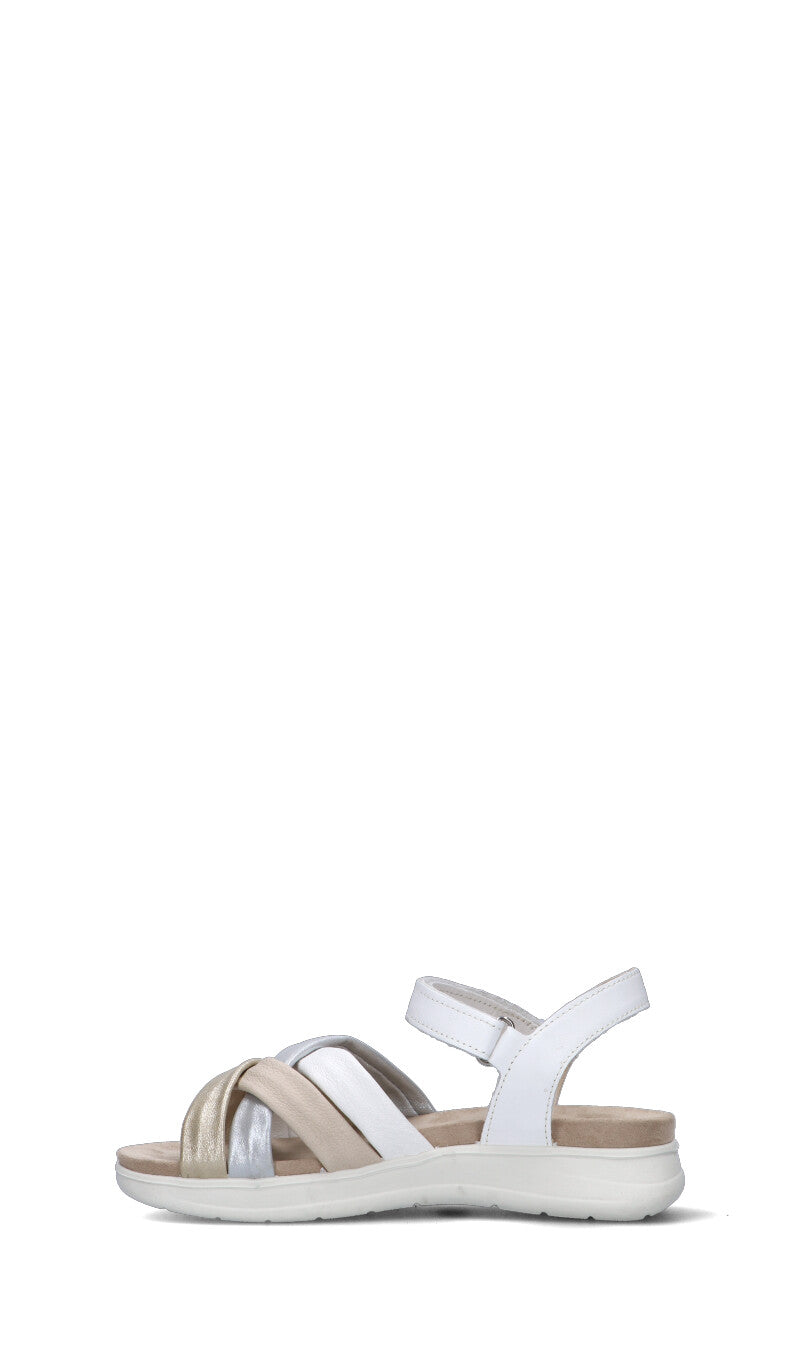 ENVAL Sandalo donna bianco/beige