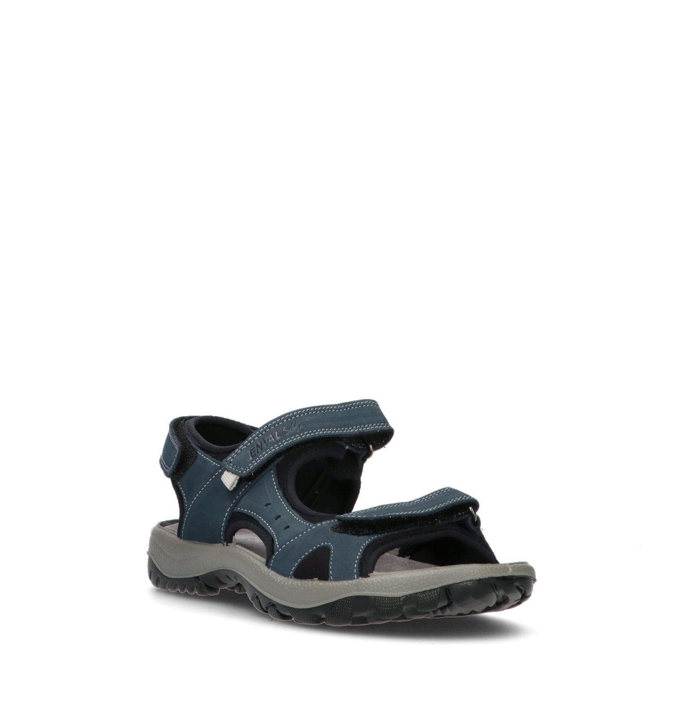 ENVAL Sandalo donna blu in nabuk