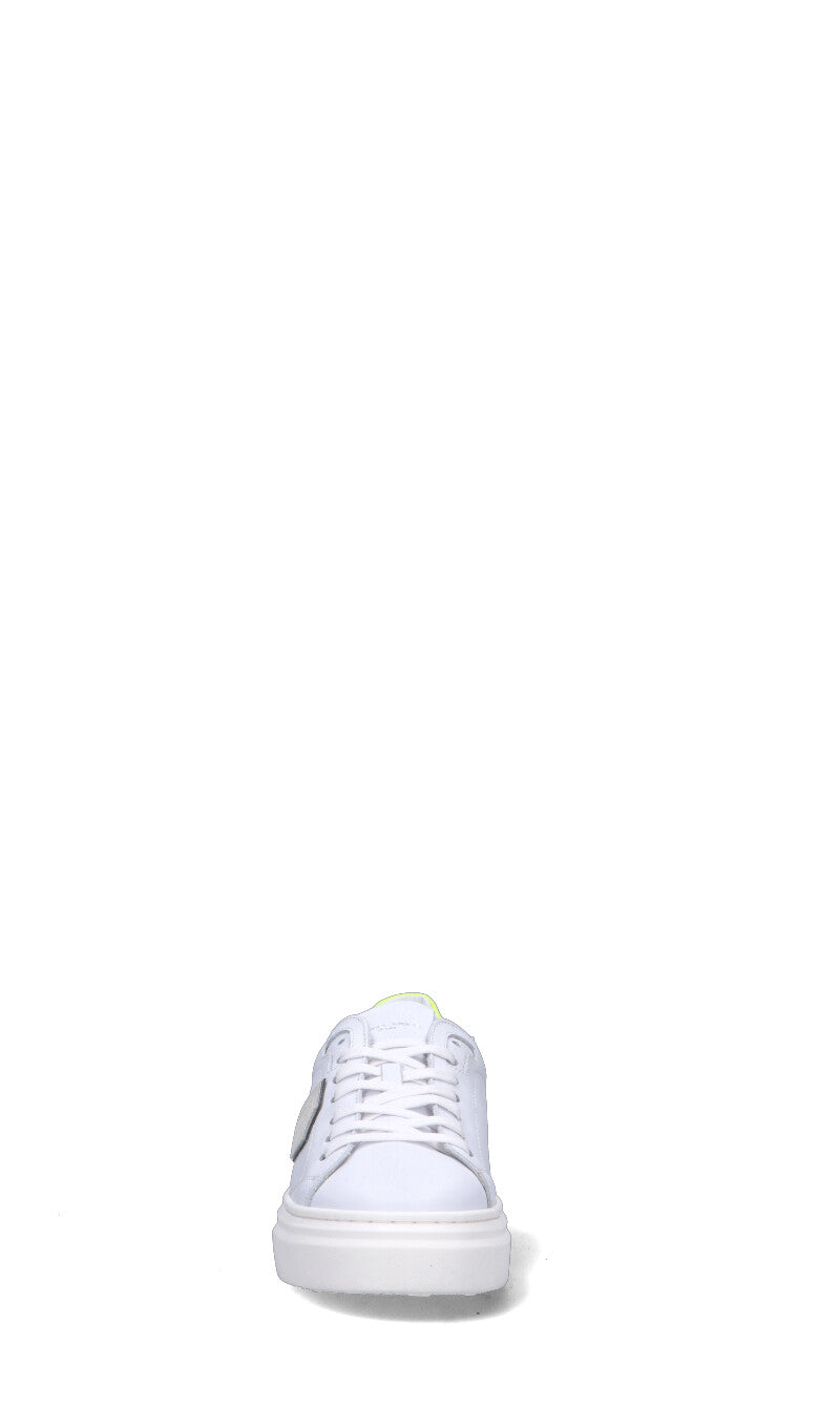 PHILIPPE MODEL Sneaker ragazzo/a bianca/gialla in pelle