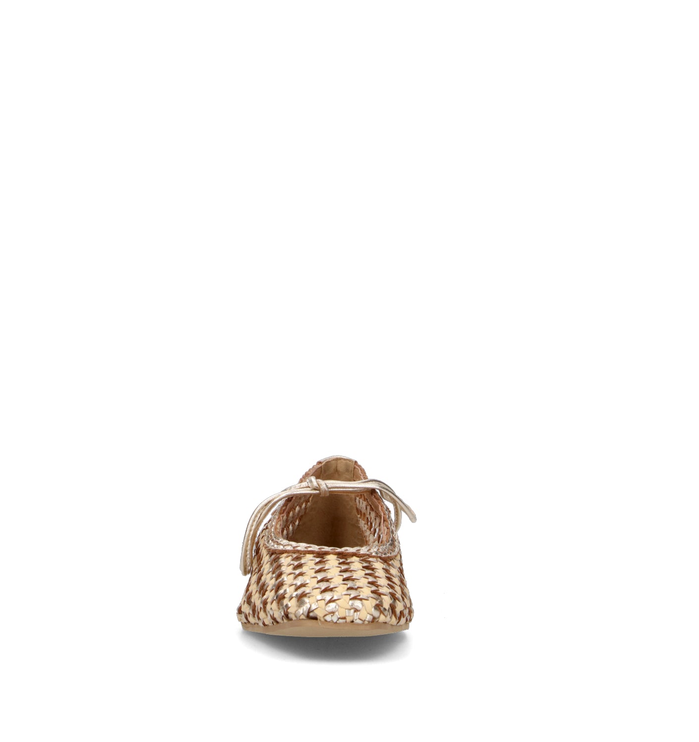 GIOSEPPO Ballerina donna platino in pelle