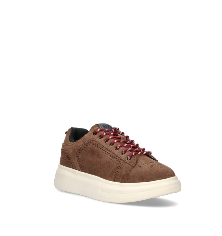 LIU JO Sneaker uomo marrone in suede