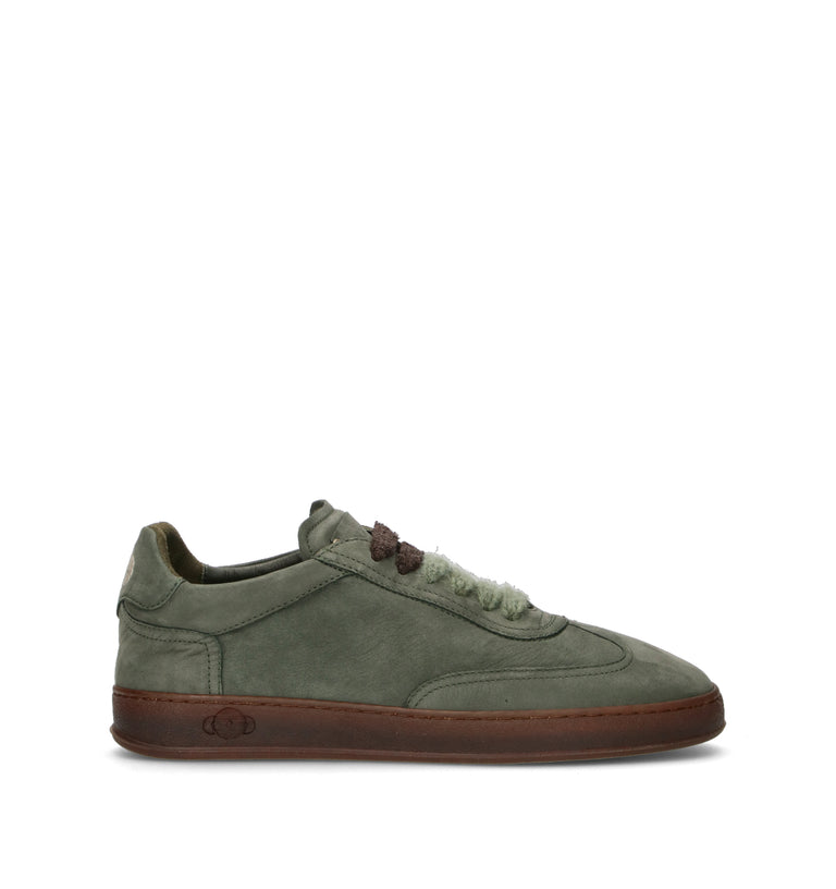 SOLDINI 80 Sneaker uomo verde in suede