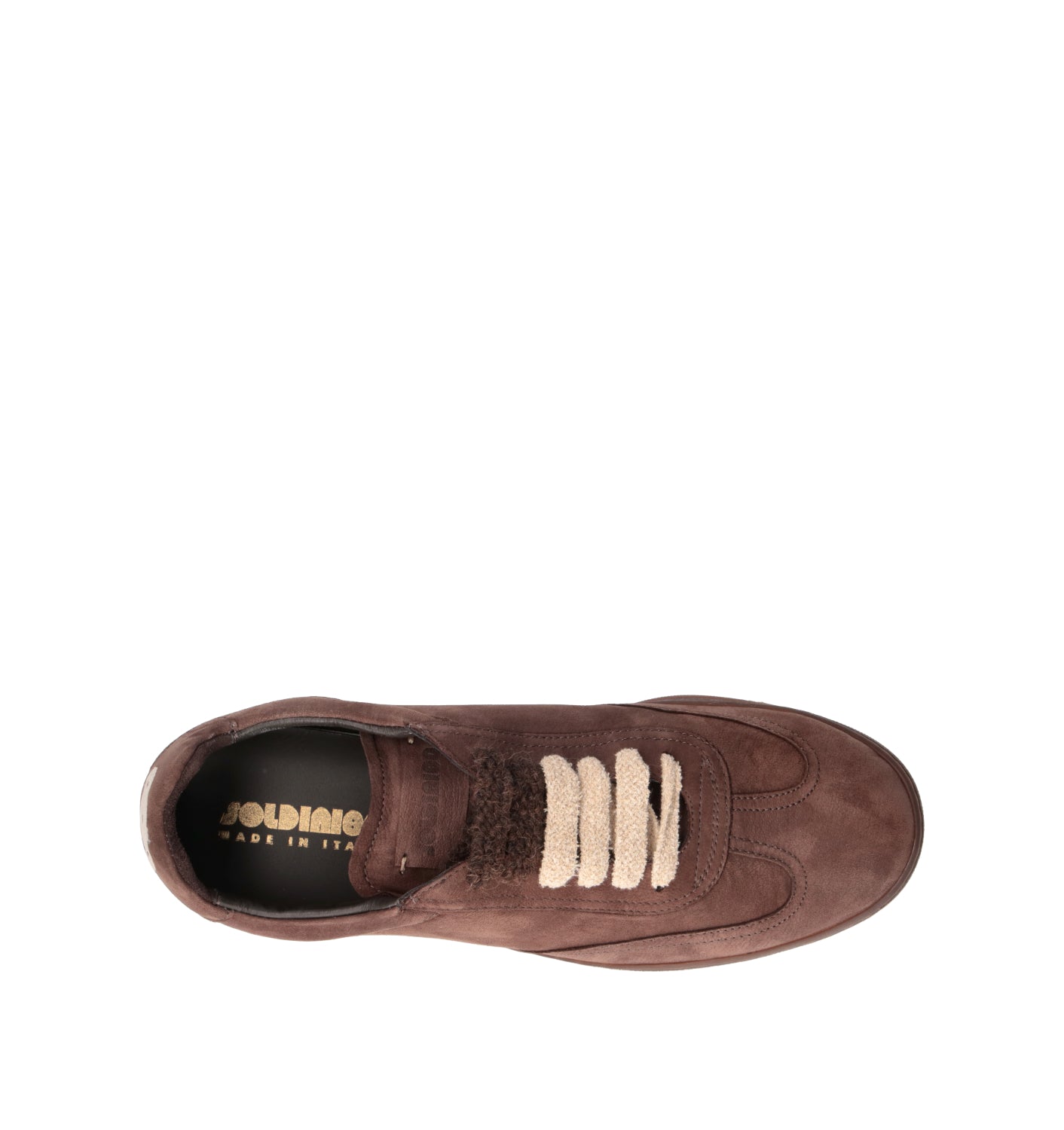 SOLDINI 80 Sneaker uomo marrone in suede