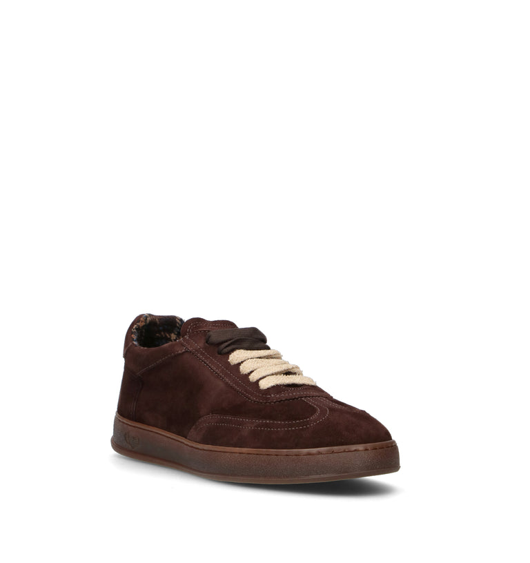 SOLDINI 80 Sneaker uomo marrone in suede