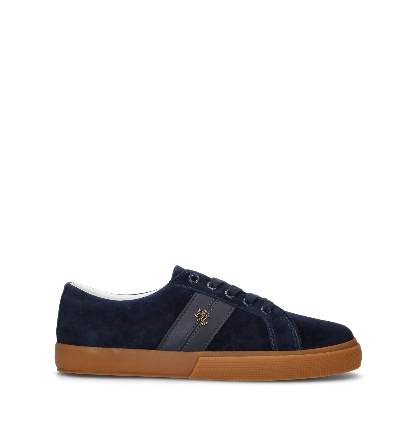 RALPH LAUREN Sneaker donna blu in suede