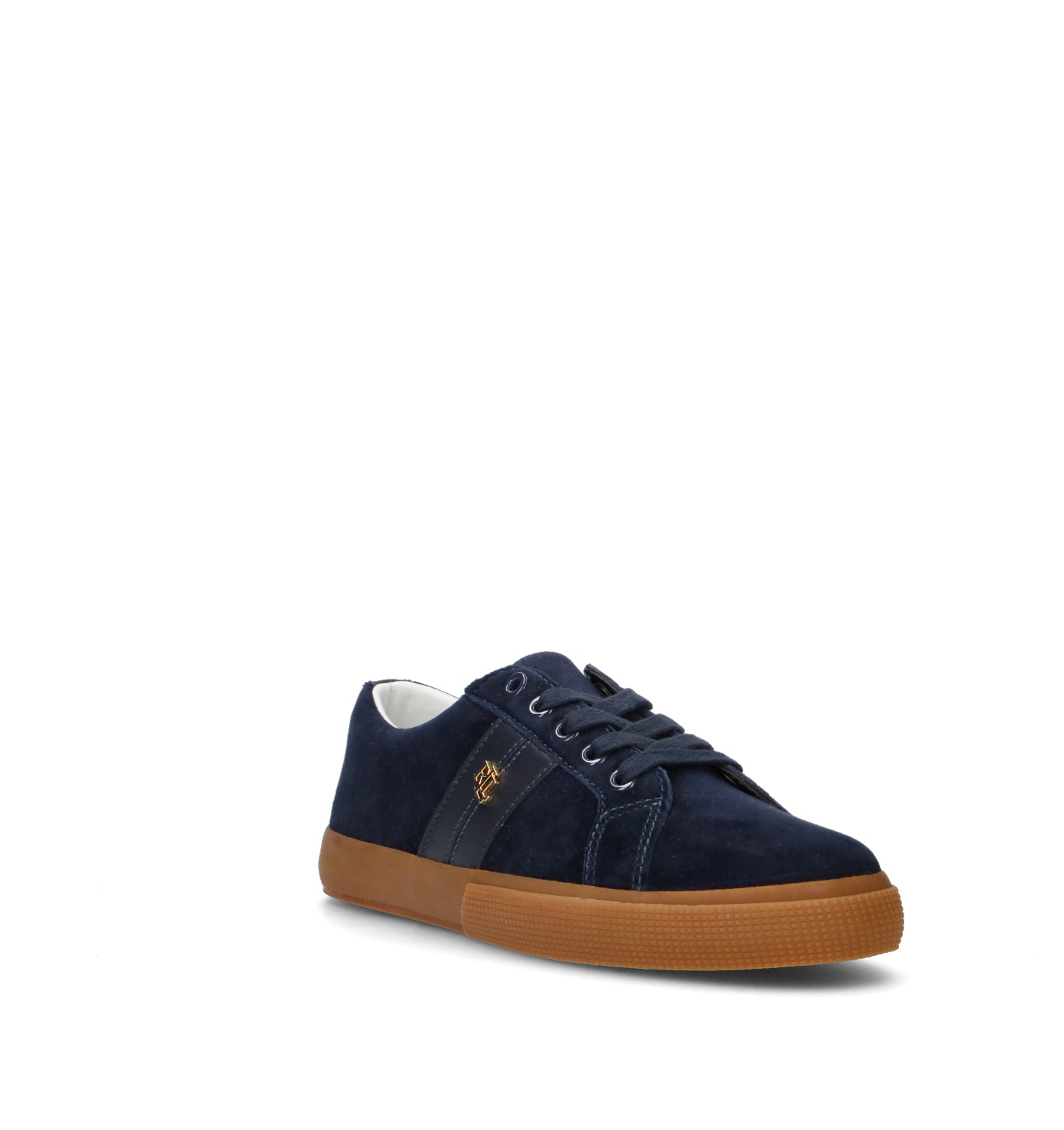 RALPH LAUREN Sneaker donna blu in suede
