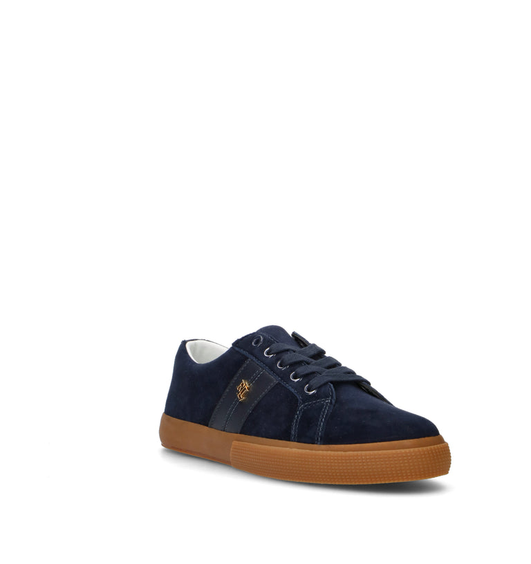 RALPH LAUREN Sneaker donna blu in suede