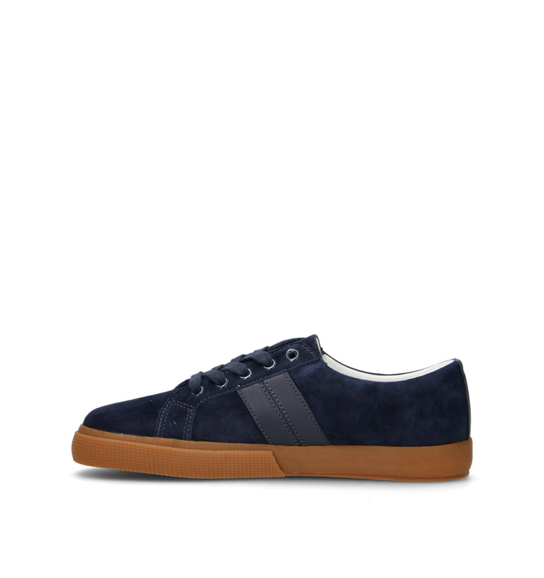 RALPH LAUREN Sneaker donna blu in suede