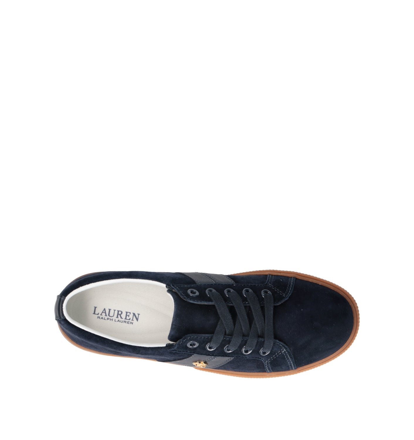 RALPH LAUREN Sneaker donna blu in suede