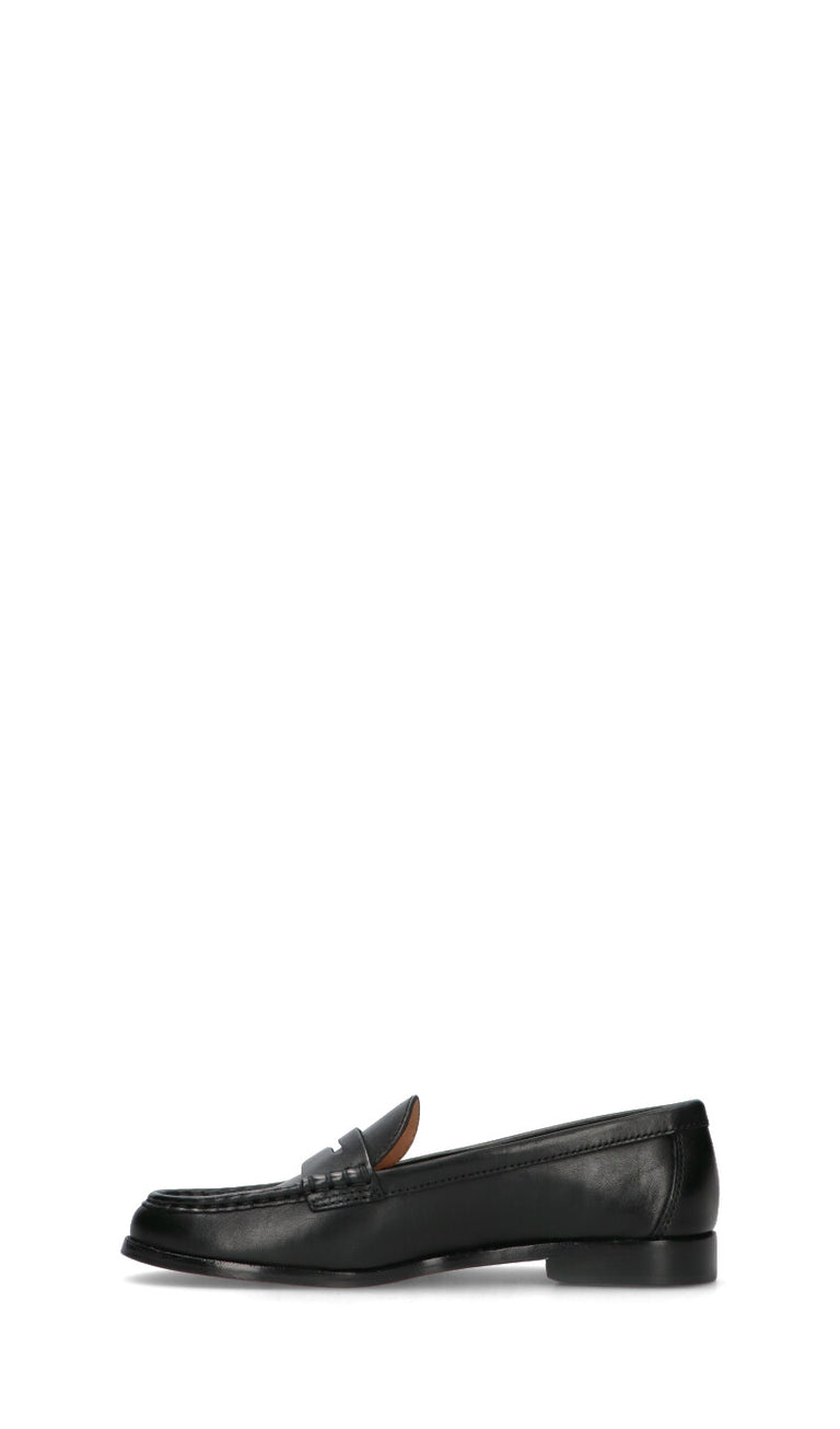 RALPH LAUREN Mocassino donna nero in pelle