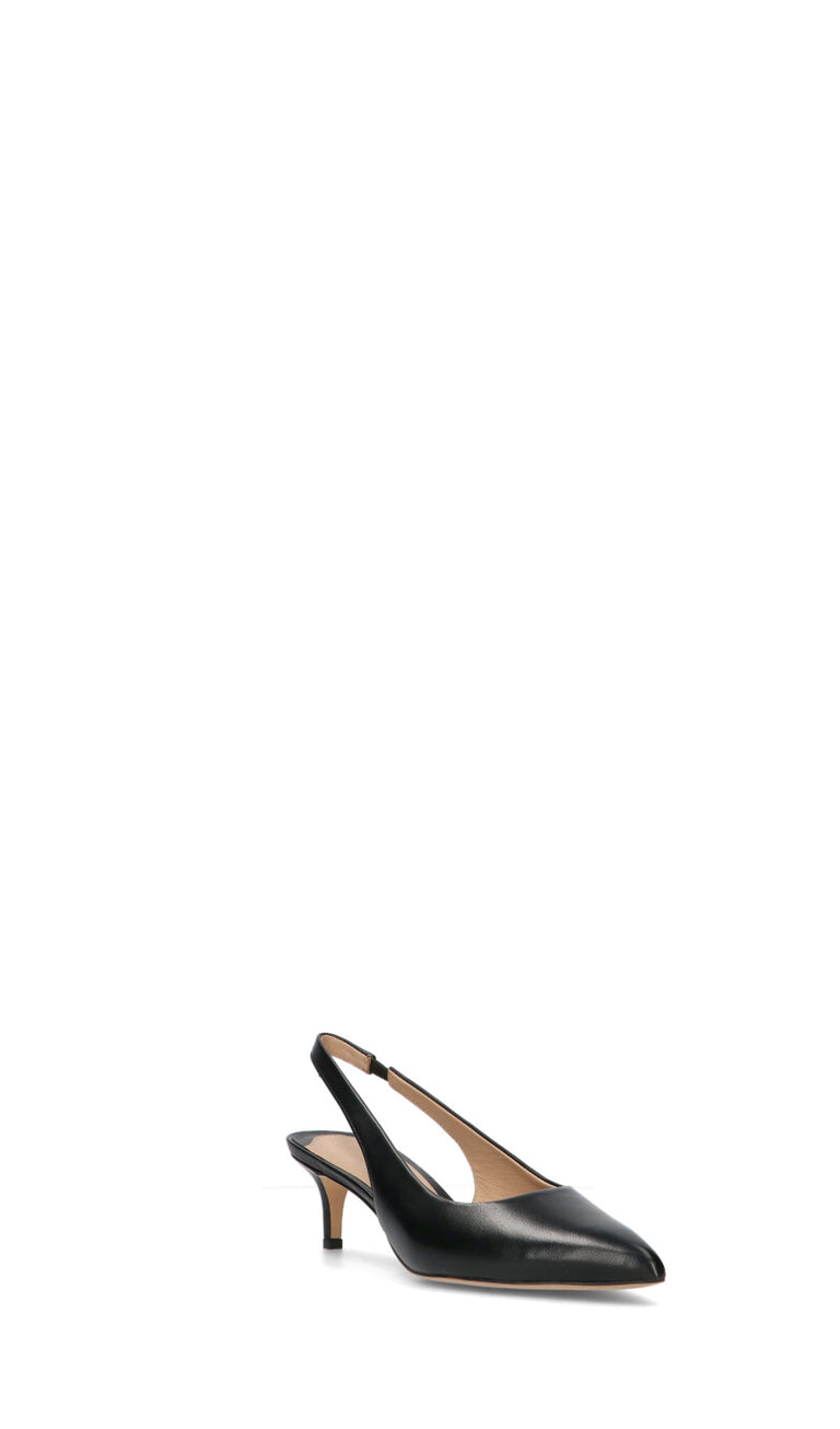 RALPH LAUREN Slingback donna nero in pelle