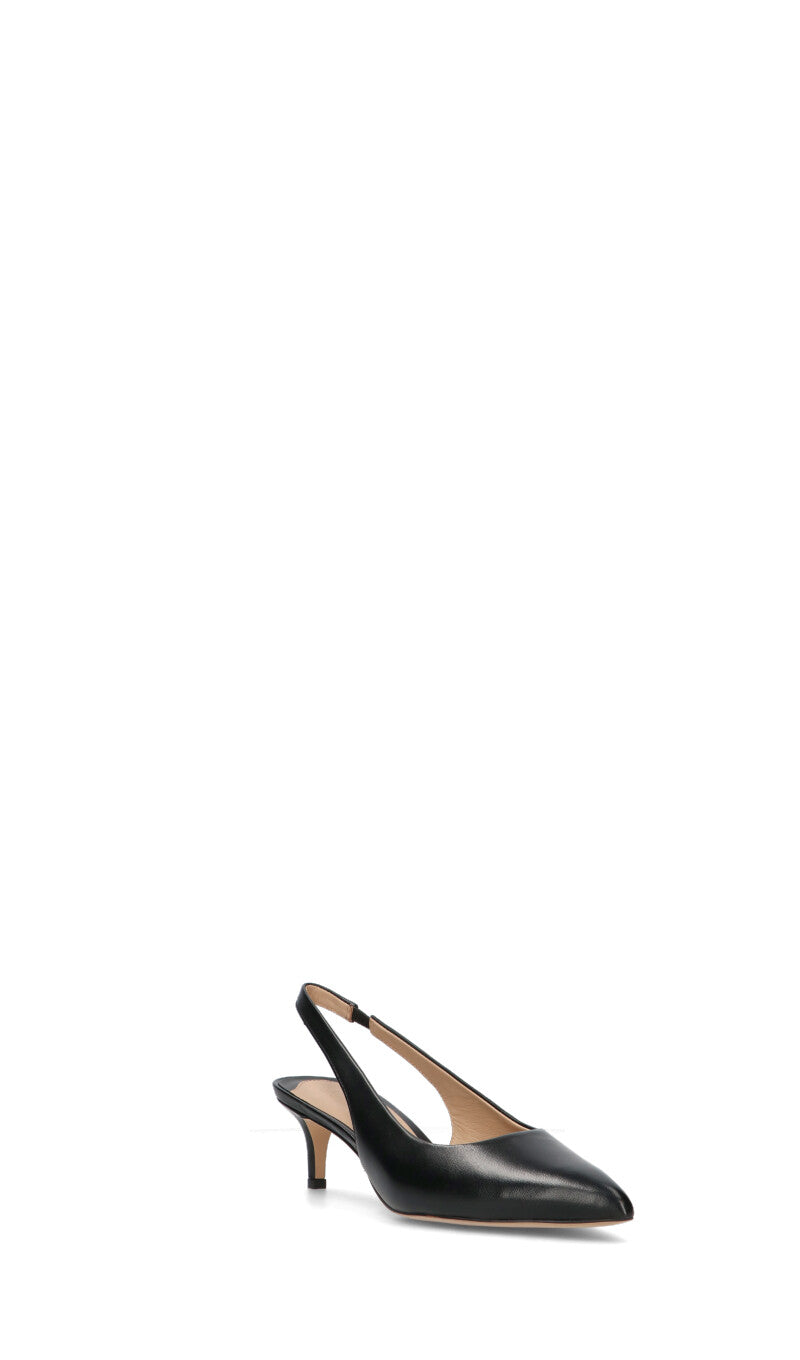 RALPH LAUREN Slingback donna nero in pelle