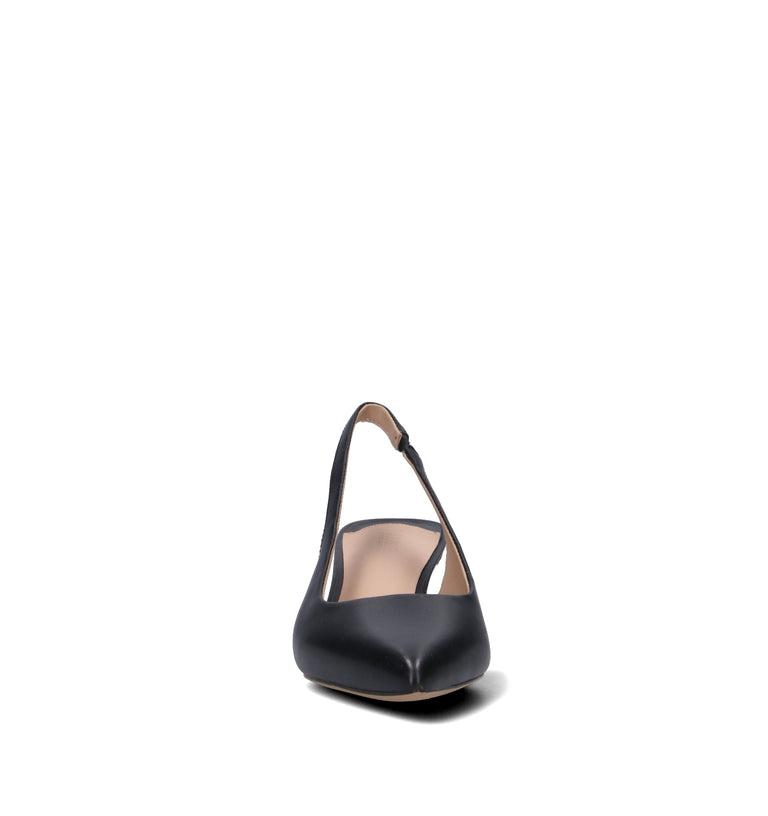 RALPH LAUREN Slingback donna nero in pelle