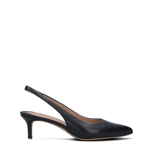 RALPH LAUREN Slingback donna nero in pelle