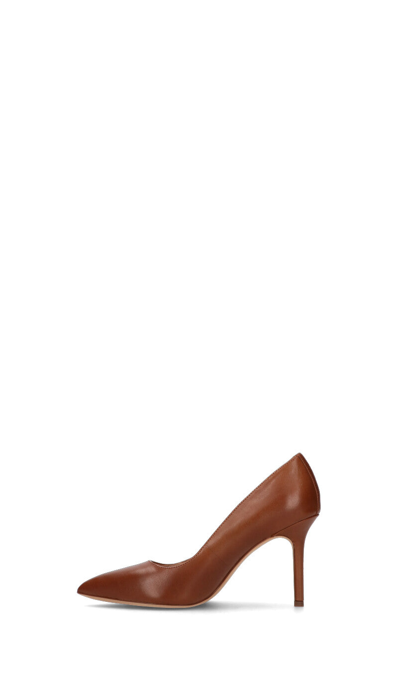 RALPH LAUREN Décolleté donna cuoio in pelle