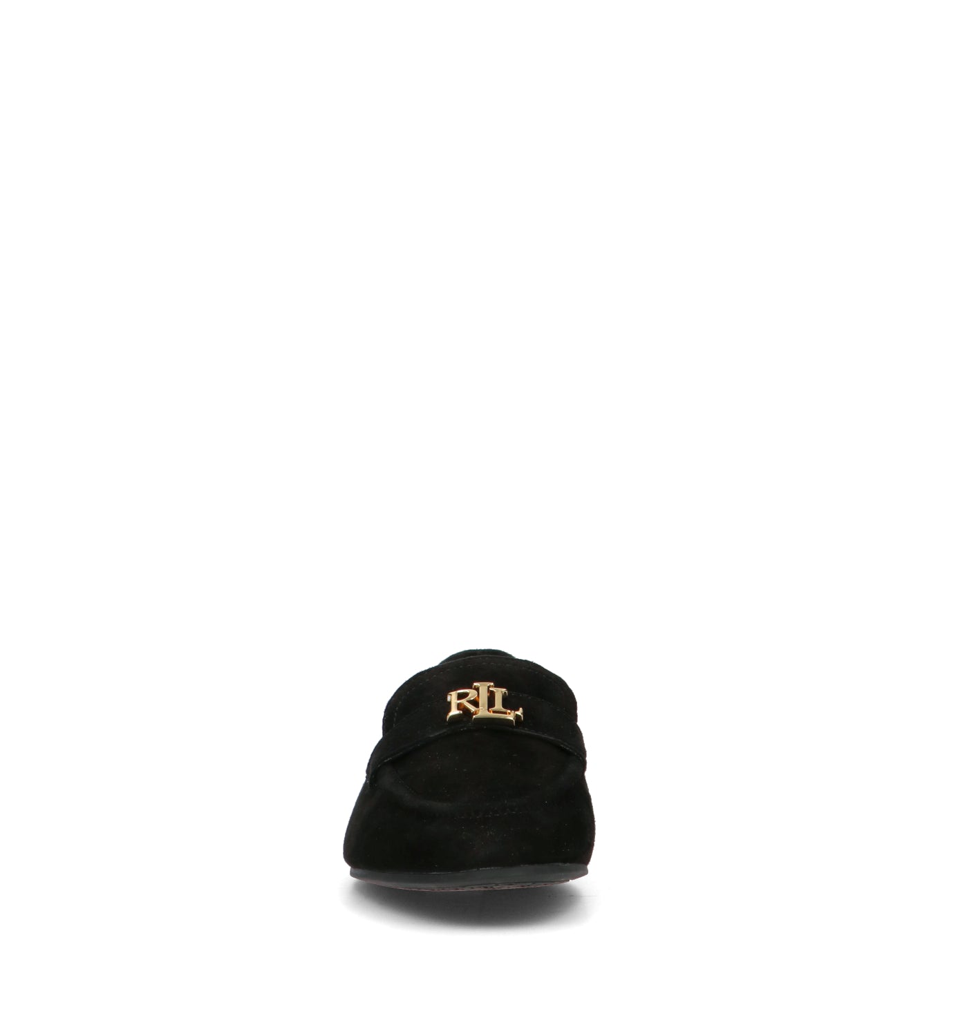 RALPH LAUREN Mocassino donna nero in suede