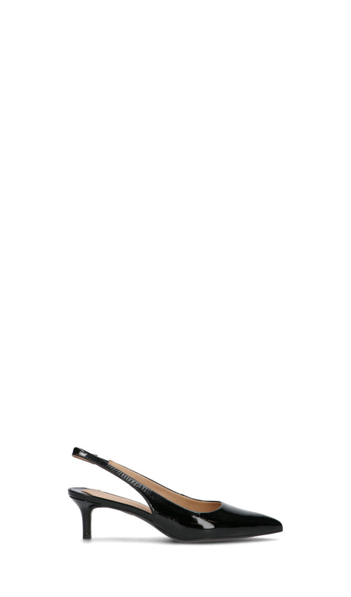 RALPH LAUREN Slingback donna nera in pelle