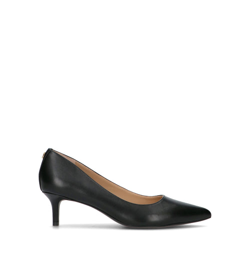 RALPH LAUREN Décolleté donna nero in pelle