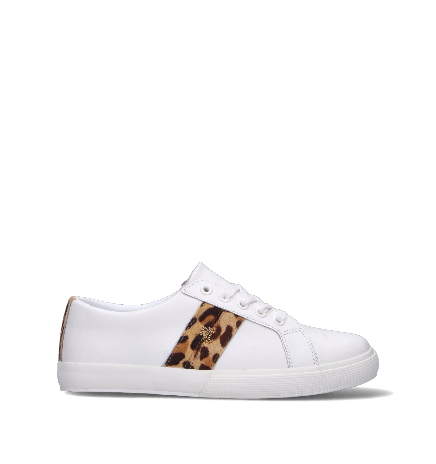 RALPH LAUREN Sneaker donna bianca in pelle