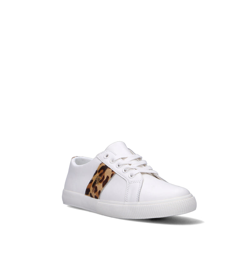 RALPH LAUREN Sneaker donna bianca in pelle