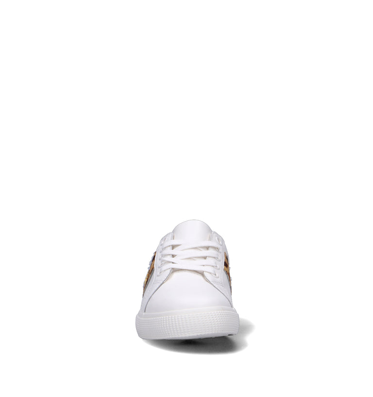 RALPH LAUREN Sneaker donna bianca in pelle