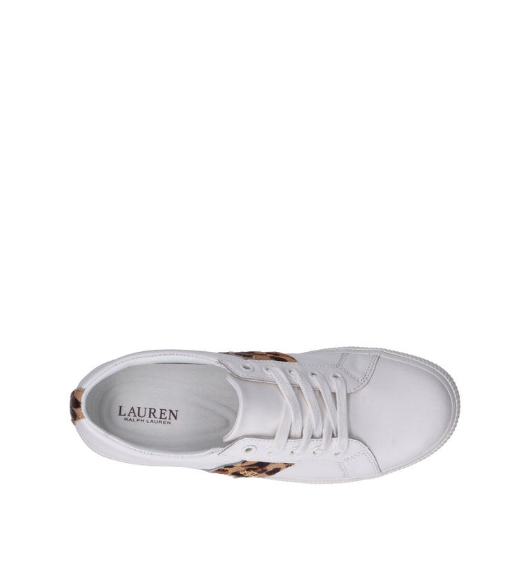 RALPH LAUREN Sneaker donna bianca in pelle
