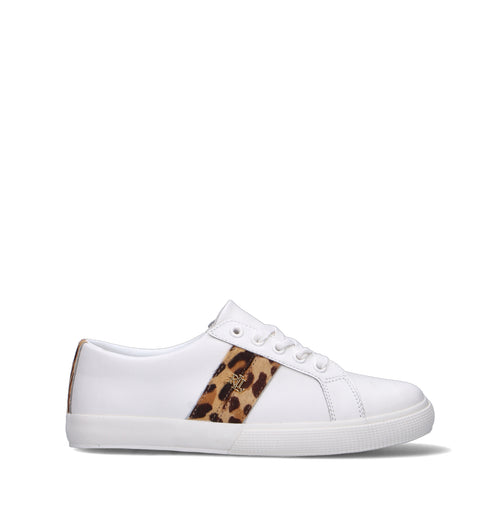 RALPH LAUREN Sneaker donna bianca in pelle