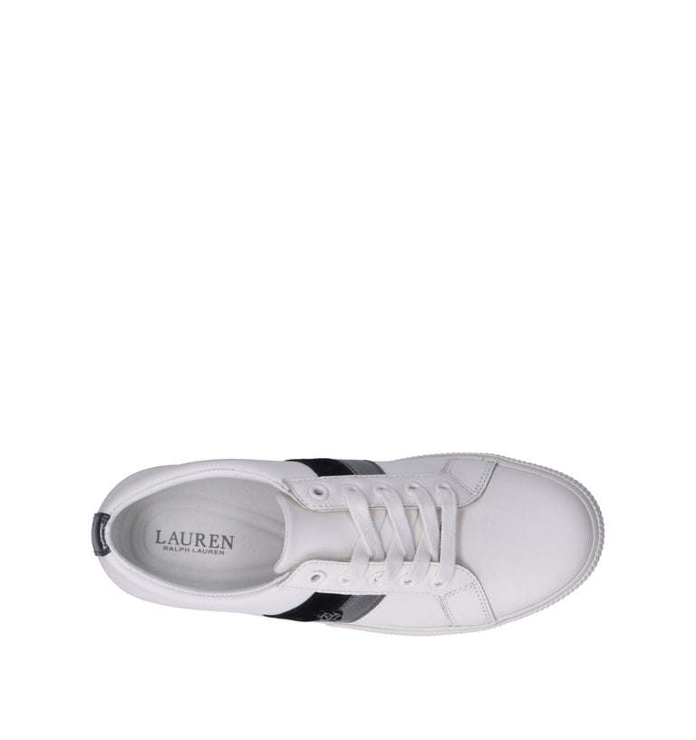 RALPH LAUREN Sneaker donna bianca in pelle