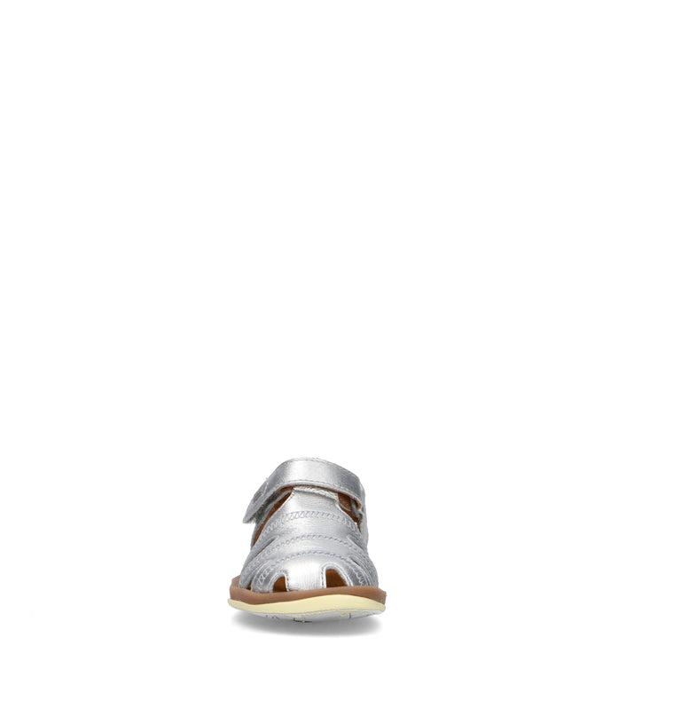 CAMPER Sandalo bimba argento in pelle