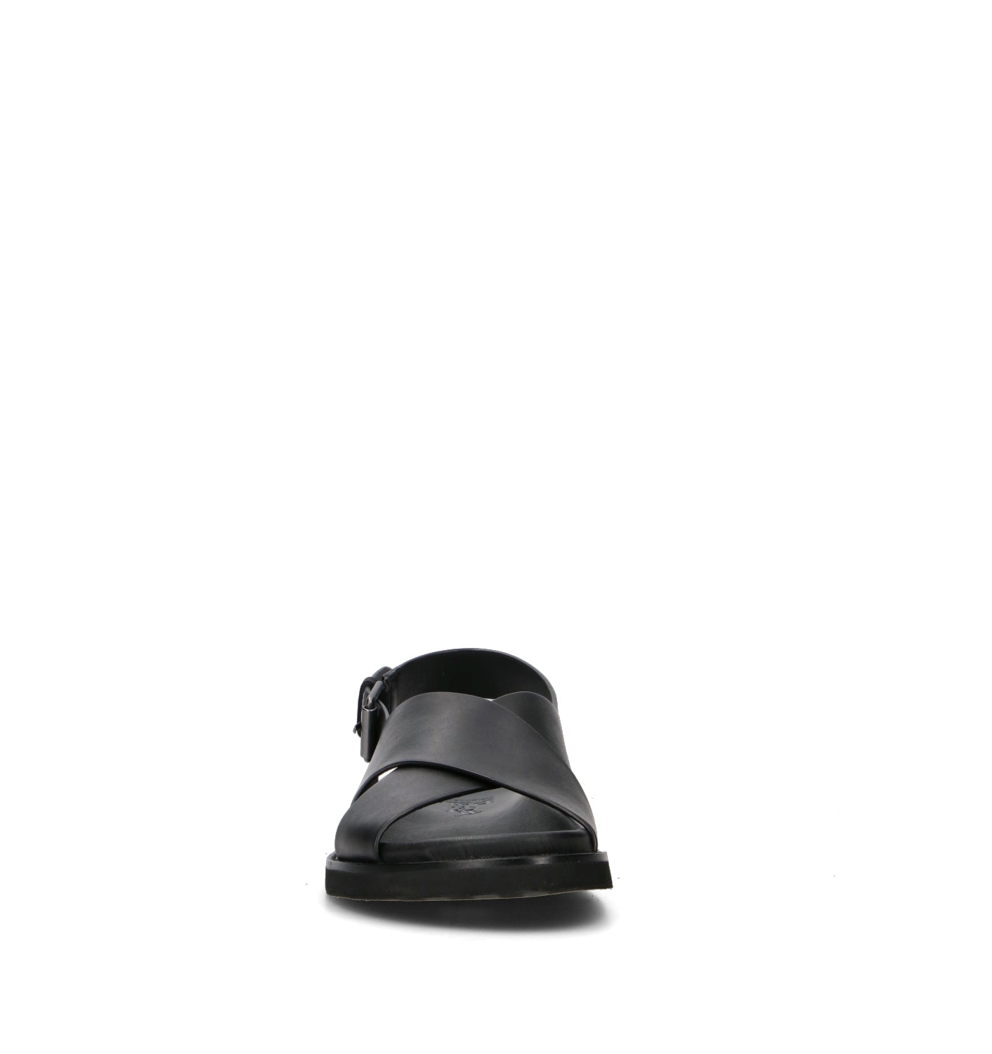 RALPH LAUREN Sandalo uomo nero in pelle