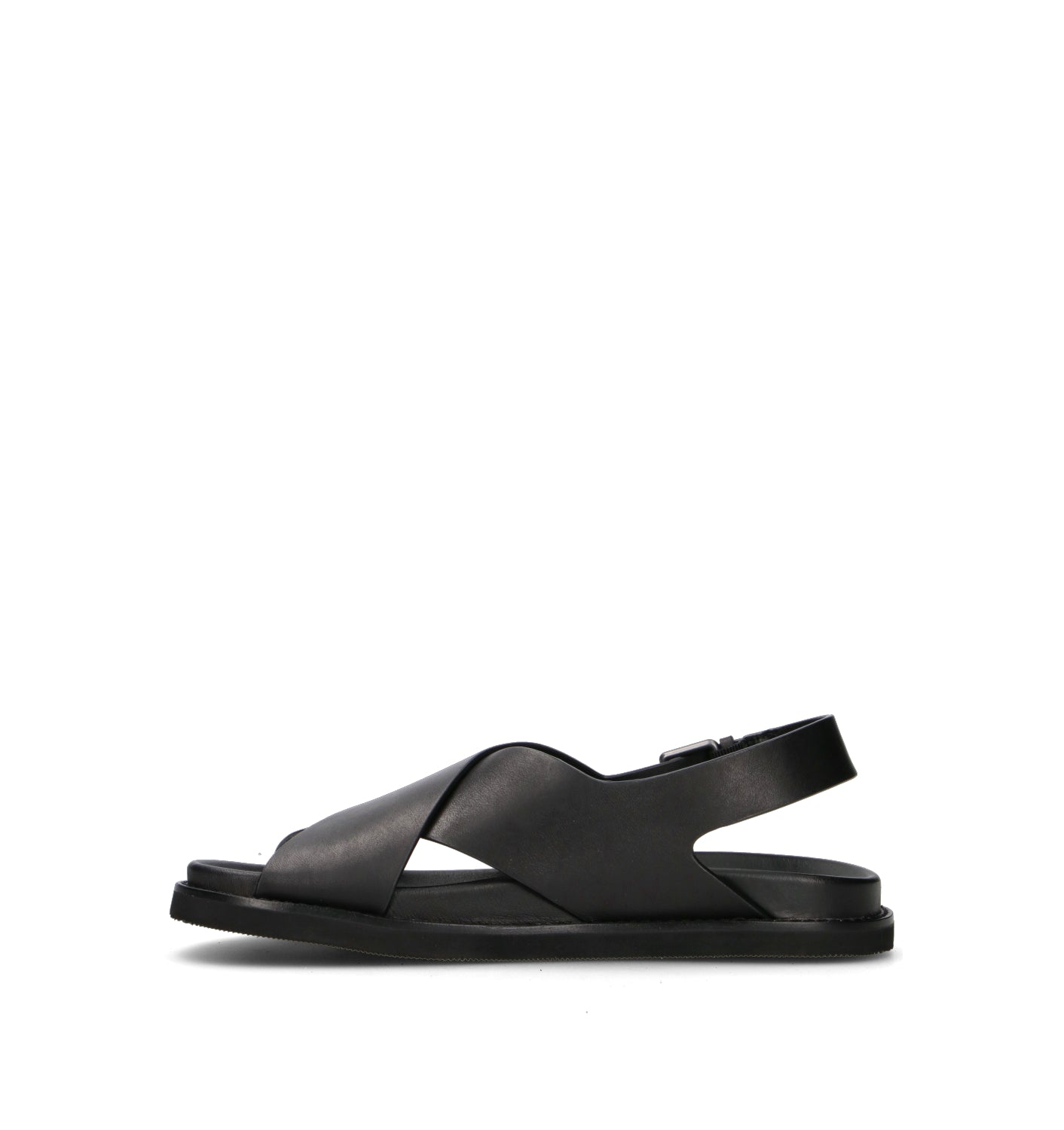 RALPH LAUREN Sandalo uomo nero in pelle