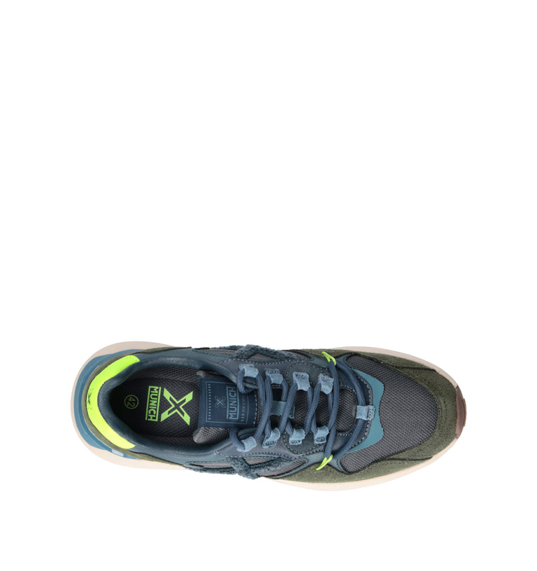 MUNICH NEXA Sneaker uomo blu in pelle